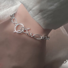 Load image into Gallery viewer, 925 Infinity Toggle Bracelet