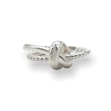Load image into Gallery viewer, 925 Knot Ball Duo RIng