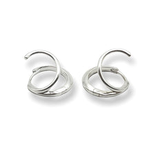 Load image into Gallery viewer, 925 Curvy Hinged Hoop Earring